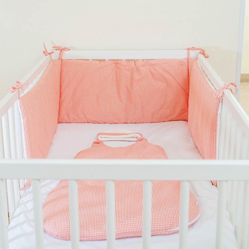 Barrera De Cuna En Algodón Bio Blanco