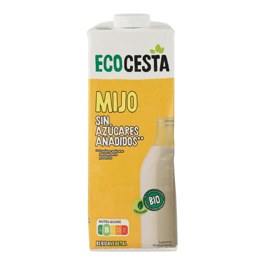 Bebida Vegetal de Mijo sin azúcar añadido, 1L Ecocesta
