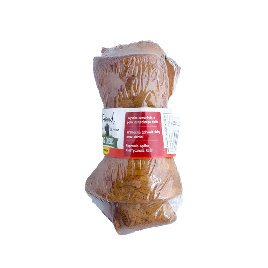 Lifebound - Hueso Masticable Natural para Perros de Cuero de Ternera con Sabor a Tocino - 10 Piezas - M