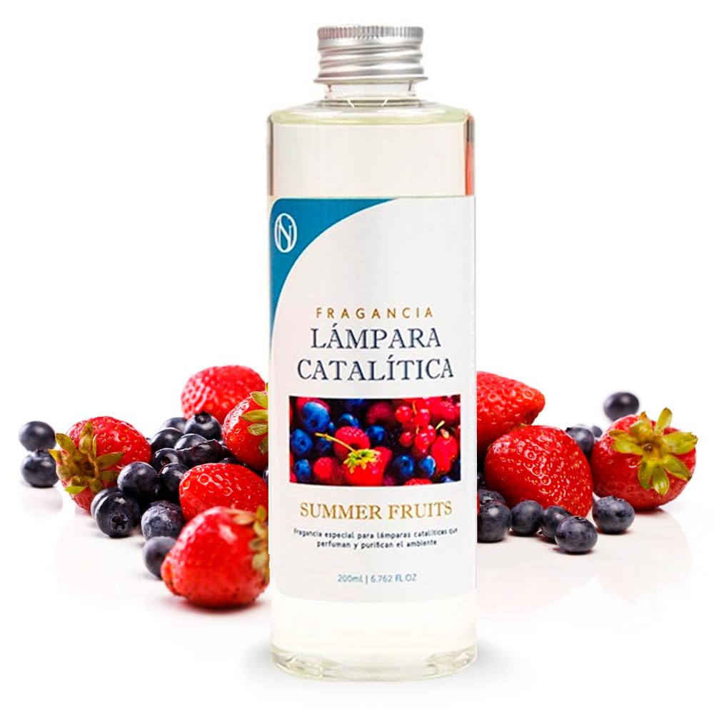 Lámpara Catalítica Fucsia Mate + Aroma Summer Fruits 200ml - Elimina Malos Olores, Impurezas Y Perfuma_5