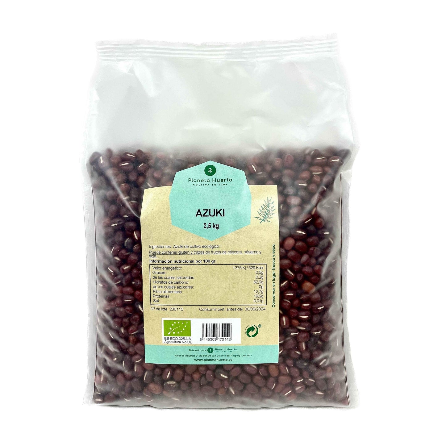 Azuki Planeta Huerto ECO 2,5 kg