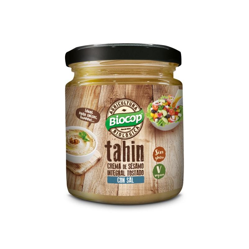 Tahin Integral Tostado con Sal Biocop 500 g