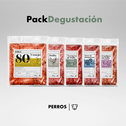 Pack De Menú Degustación Barf Para Perro