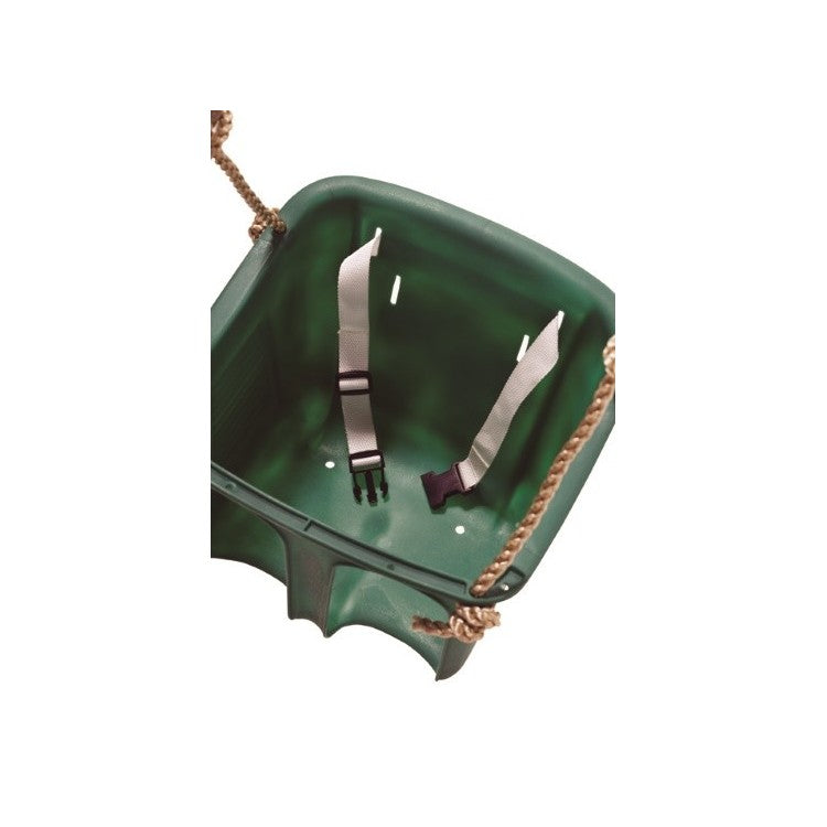 Columpio Doble De Madera Redonda Masgames Kadi L Deluxe + Asiento Bebe.