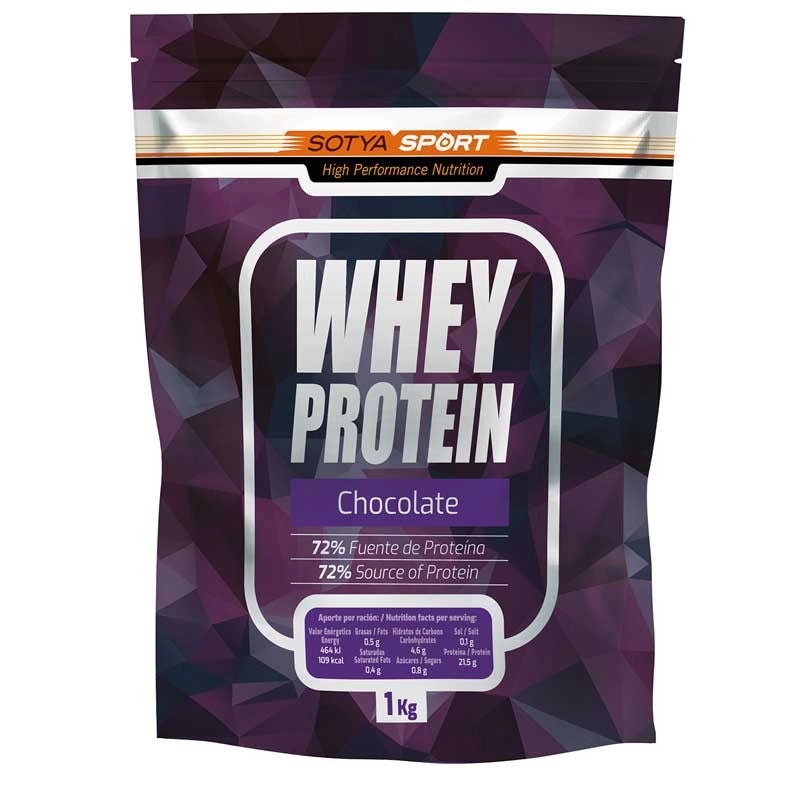 Proteina Whey De Suero De Leche Chocolate Doypack 1 Kg Sotya_0