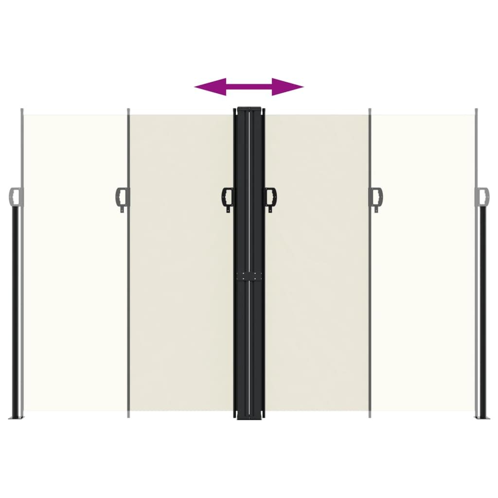 Vidaxl Toldo Lateral Retráctil Crema 220x600 Cm_4