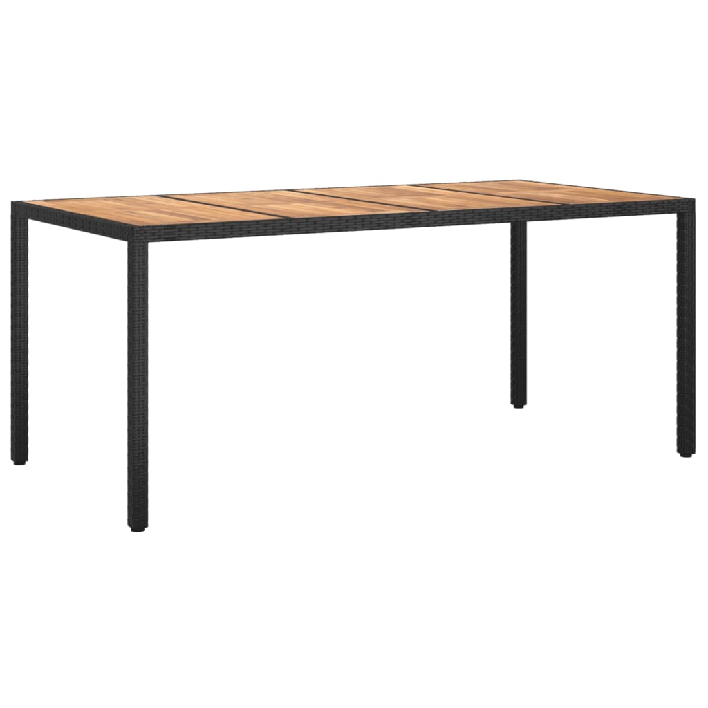 Vidaxl Set De Comedor De Jardín 7 Pzas Y Cojines Ratán Sintético Negro_5