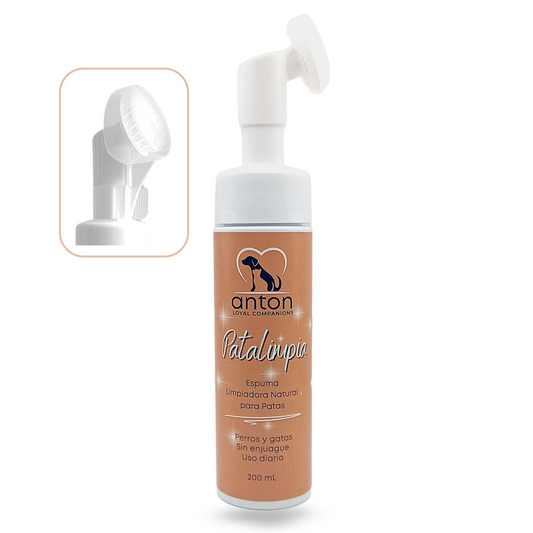 Espuma limpiadora natural para perros y gatos – Limpieza de patas 200 ml