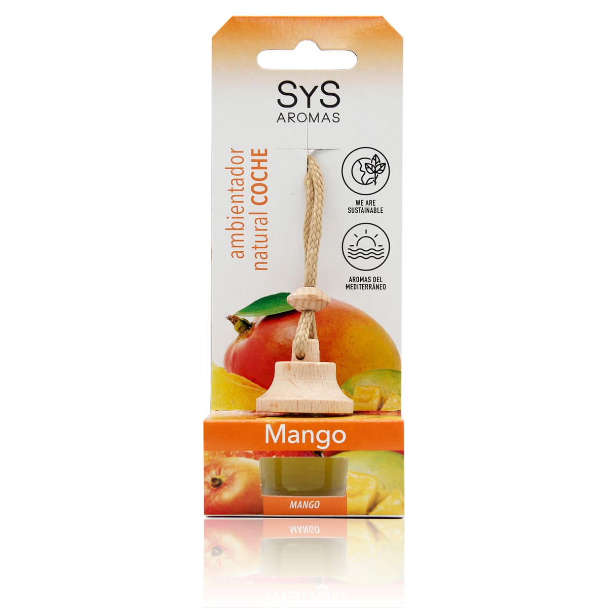 Ambientador Coche Mango SYS Aromas Style 7 ml | Aroma Tropical y Afrutado | Jugoso y Vibrante_0