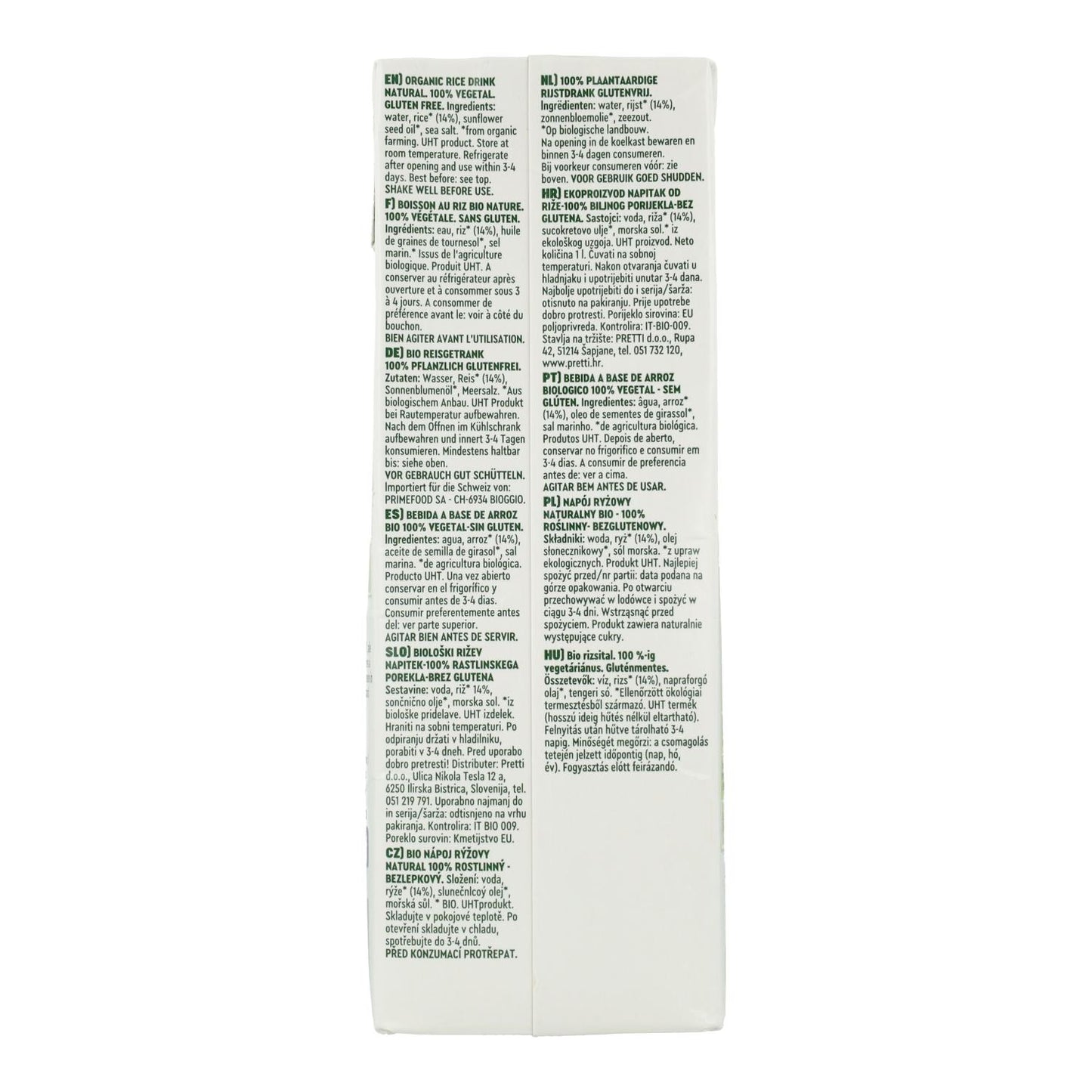 Bebida de Arroz BIO Vitariz 1 L