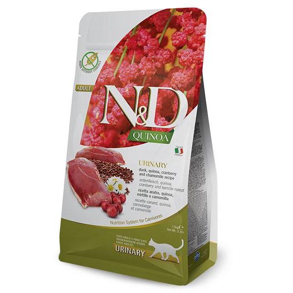 ND Quinoa Urinary pato Pienso para gatos Farmina 1,5 kg