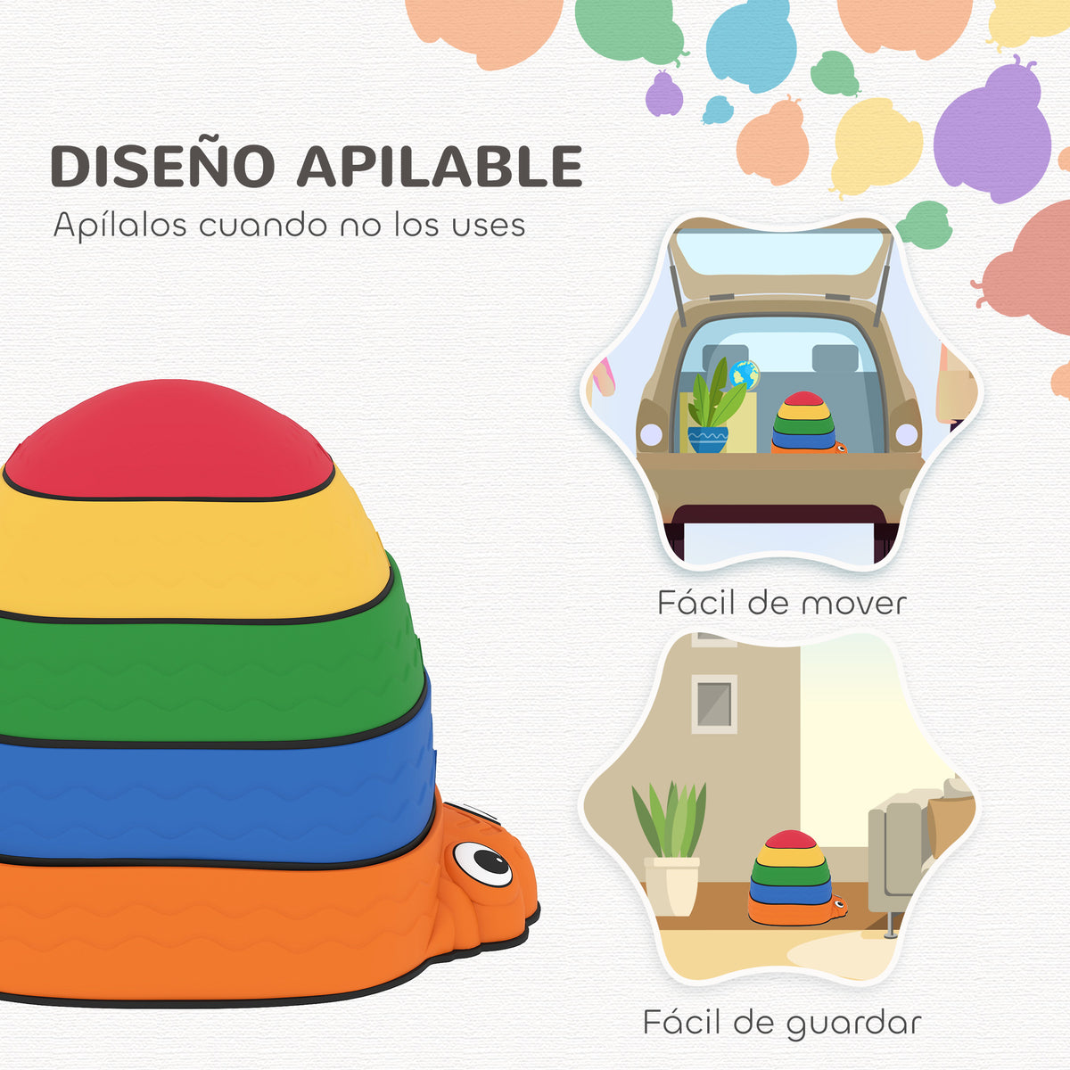 Aiyaplay Conjunto De Piedras De Equilibrio Para Niños Apilables De 5 Piezas_5