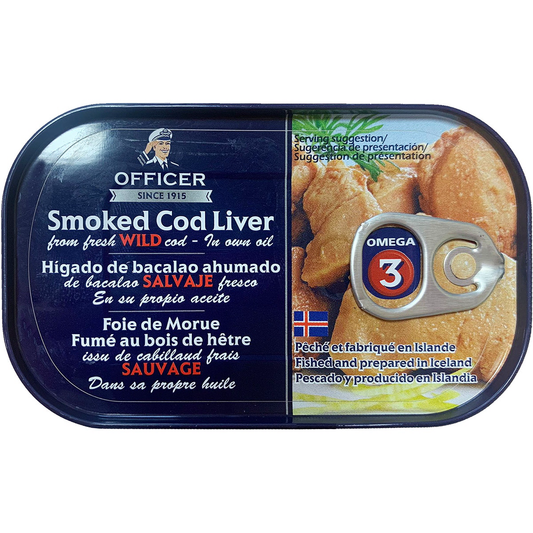 Hígado de Bacalao ahumado Officer lata 120 g