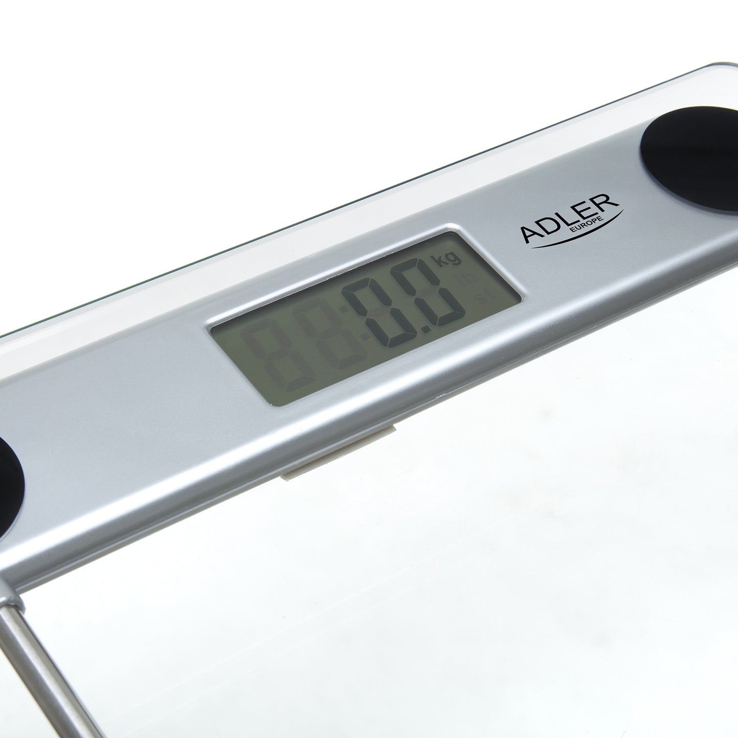 Báscula De Baño Digital Cristal Templado, Alta Medición 150 Kg 100 G, Apagado Automático, Fácil Adler Ad 8121 Transparente