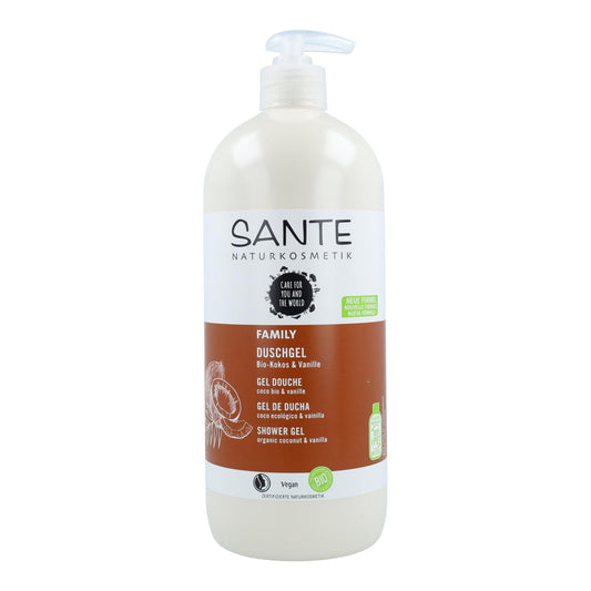 Gel de ducha BIO de coco y vainilla Sante 950 ml