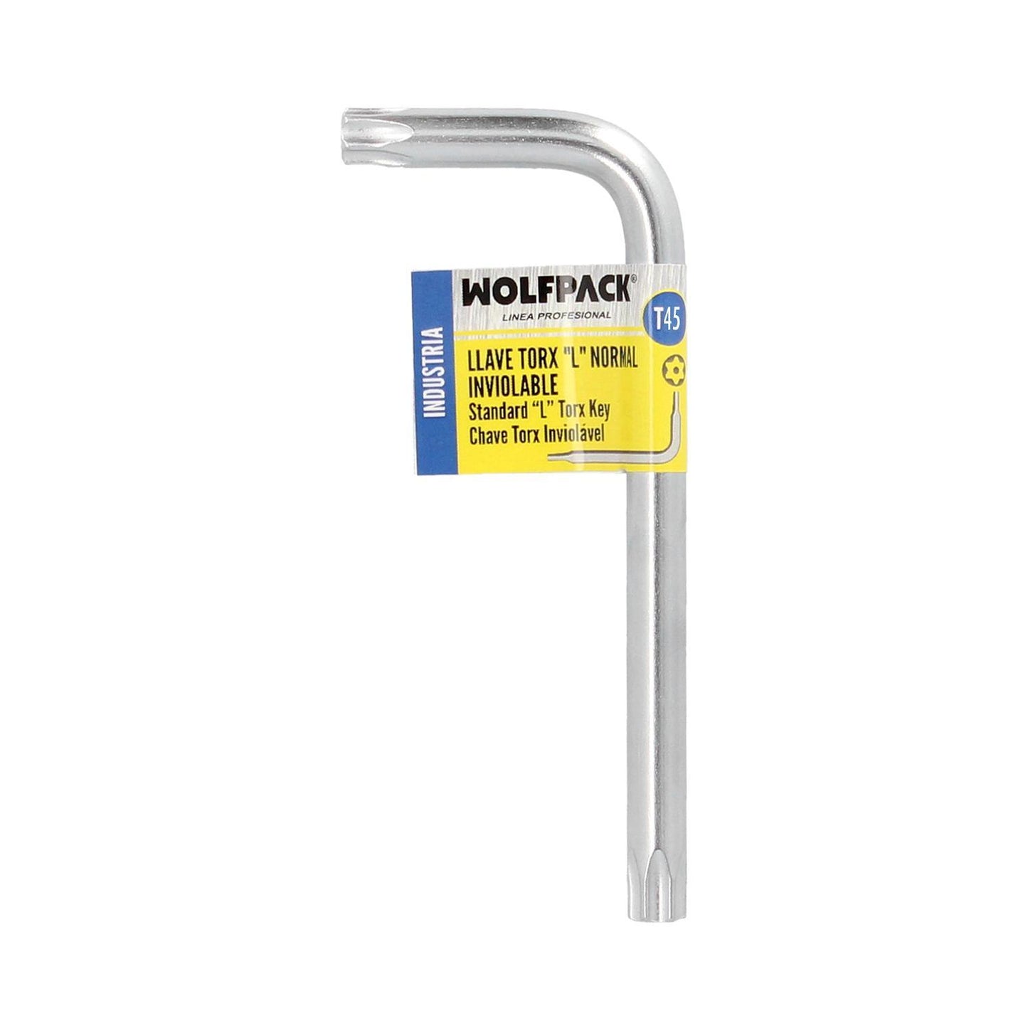 Llave Torx Inviolable Standar Acero Cromo Vanadio Profesional T45 Mm. Llave Estrella, Llave Allen Estrella