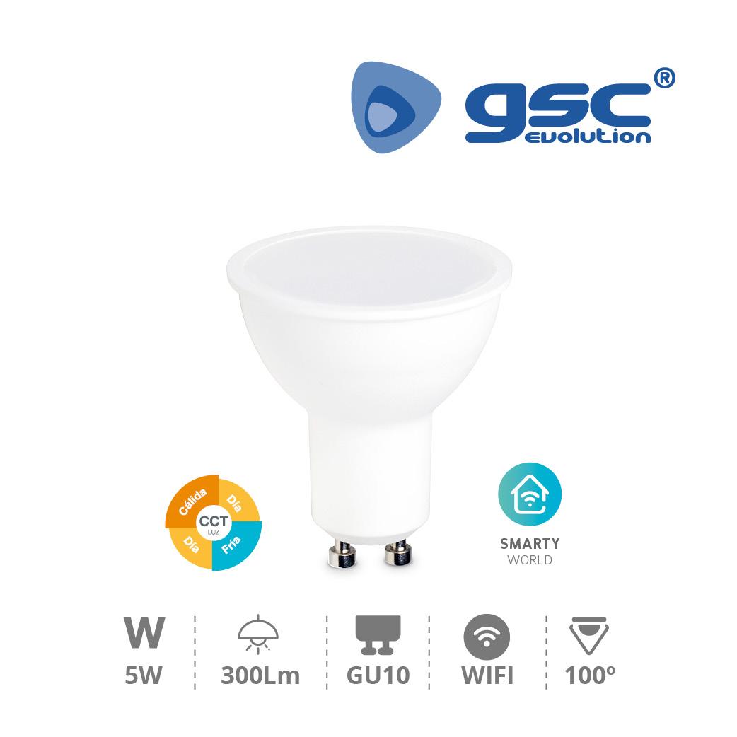 GSC Bombilla inteligente dicroica 5W GU10 2700-6500K