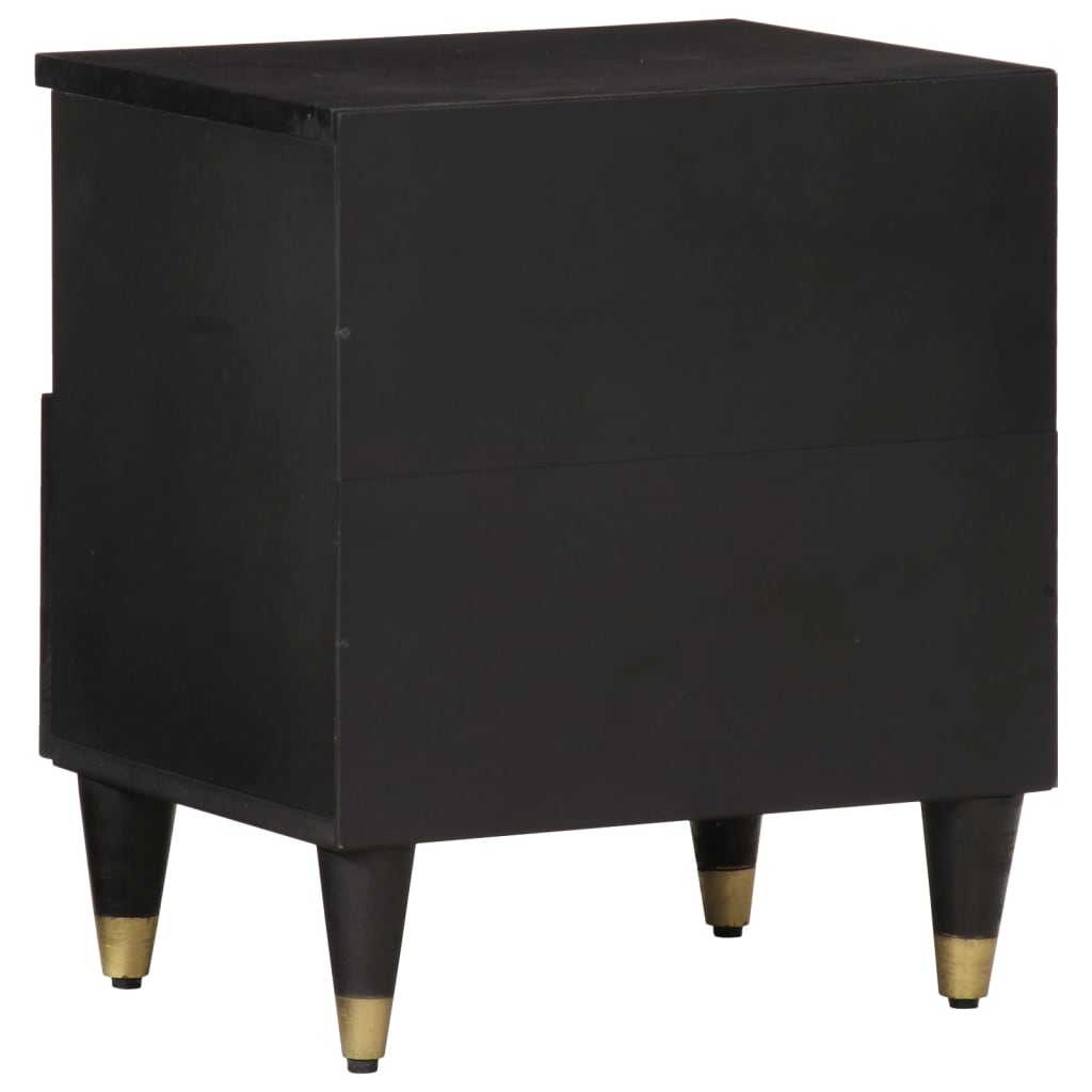 Mesitas De Noche 2 Uds Madera Maciza De Mango 40x33x46 Cm_4