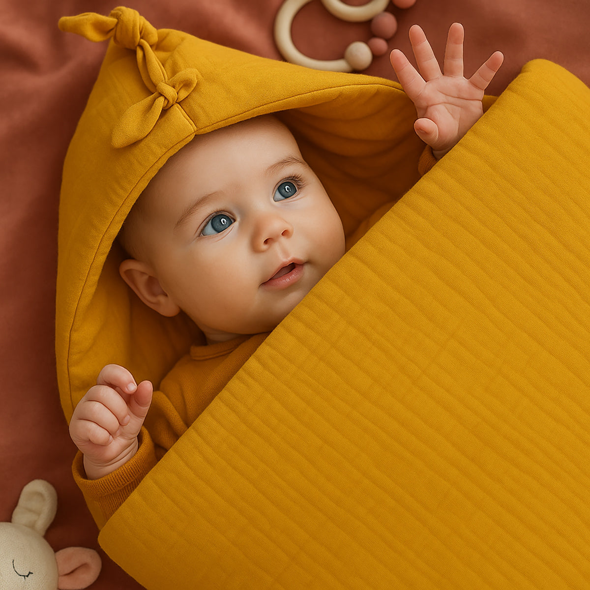 Nido De Bebé  En Algodón Bio Honey