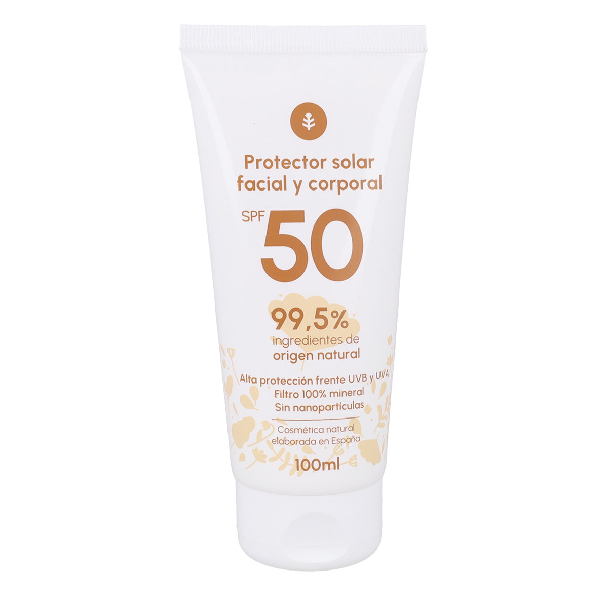 Crema de protección solar 100% mineral SPF50 Planeta Huerto 100 ml