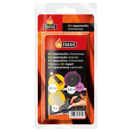 Kit reparación chimeneas y estufas Okfuego Diámetro 6 cm