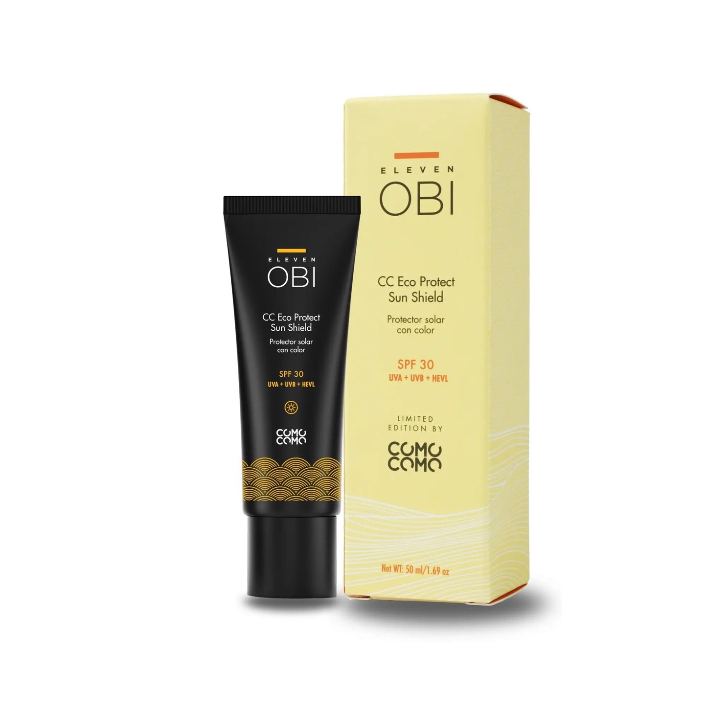Crema antiedad con color SPF 30 CC Eco Protect Sun Shield Eleven Obi 50 ml