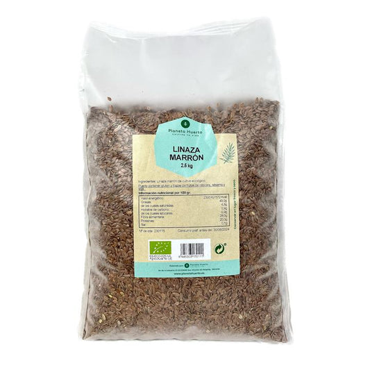 Semillas de lino marrón ECO Planeta Huerto 2,5 kg