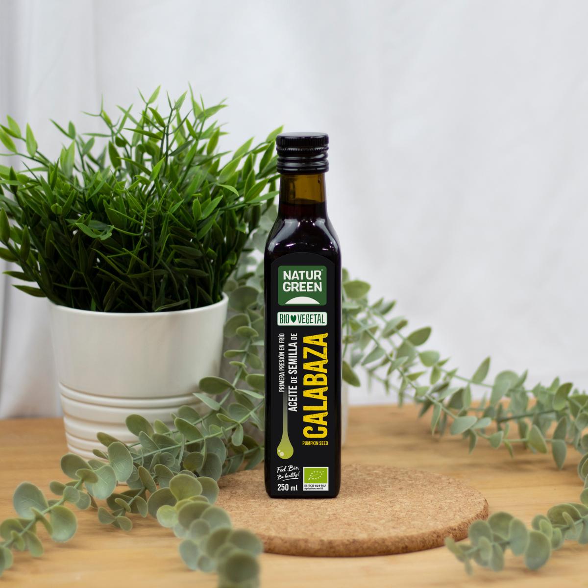 Aceite de Semillas de Calabaza Bio NaturGreen, 250 ml