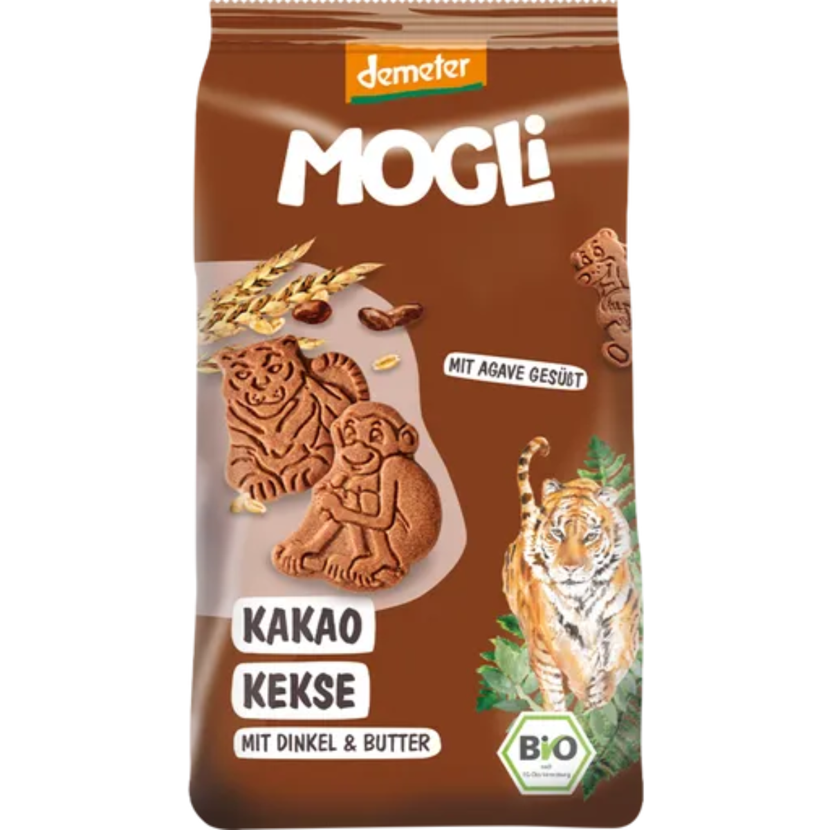 Galletas Infantiles Tigre con Cacao Eco 125 g Mogli