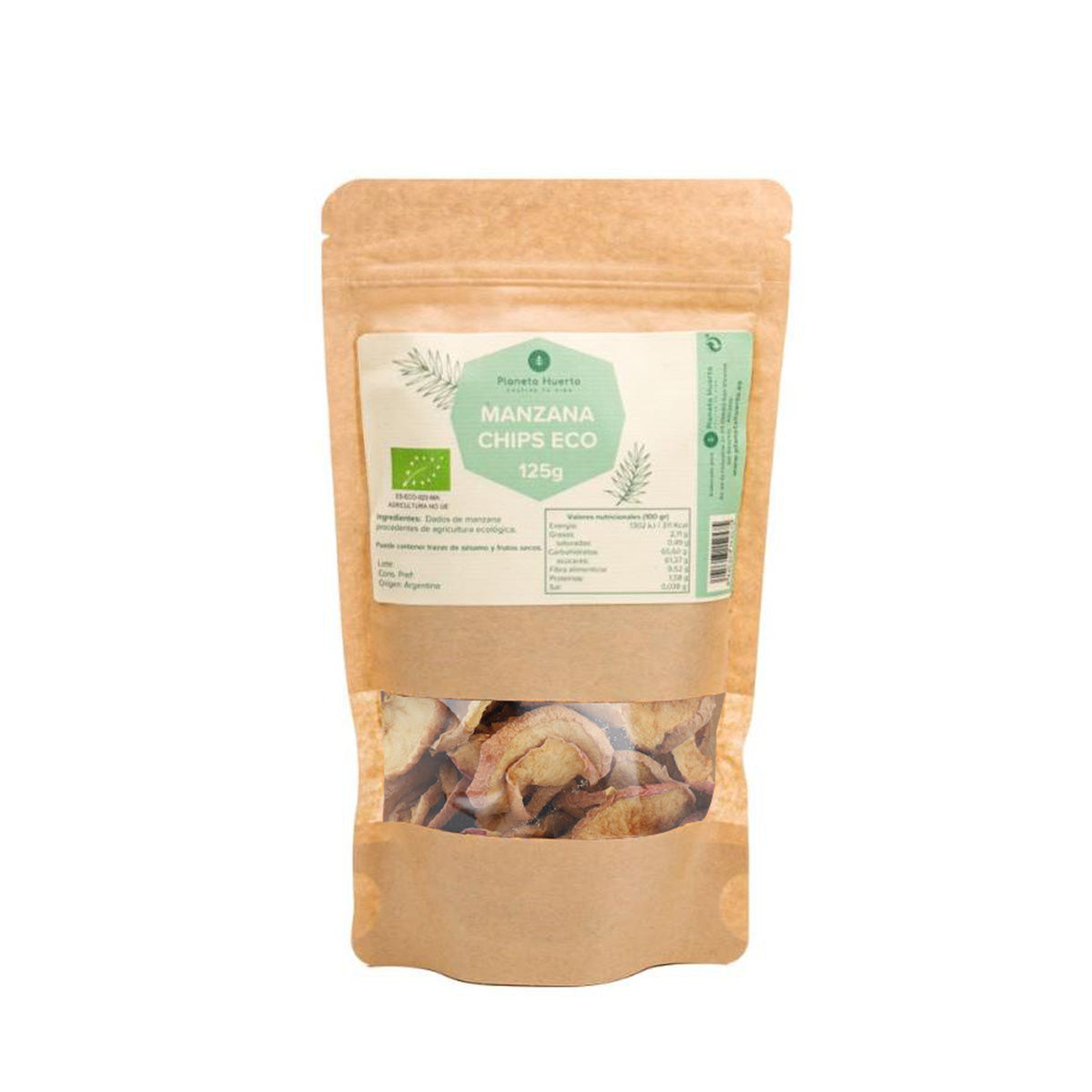 Manzana chips ECO Planeta Huerto 125 g