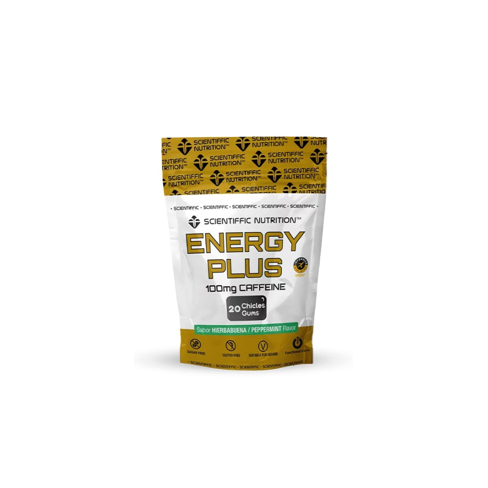 Chicles Energy Plus 100 Mg Cafeína 20 Unidades