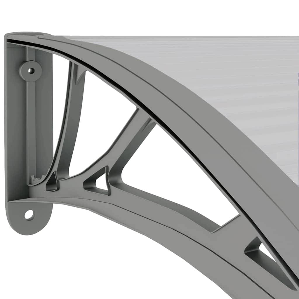 Marquesina De Puerta Policarbonato Gris 300x75 Cm_5