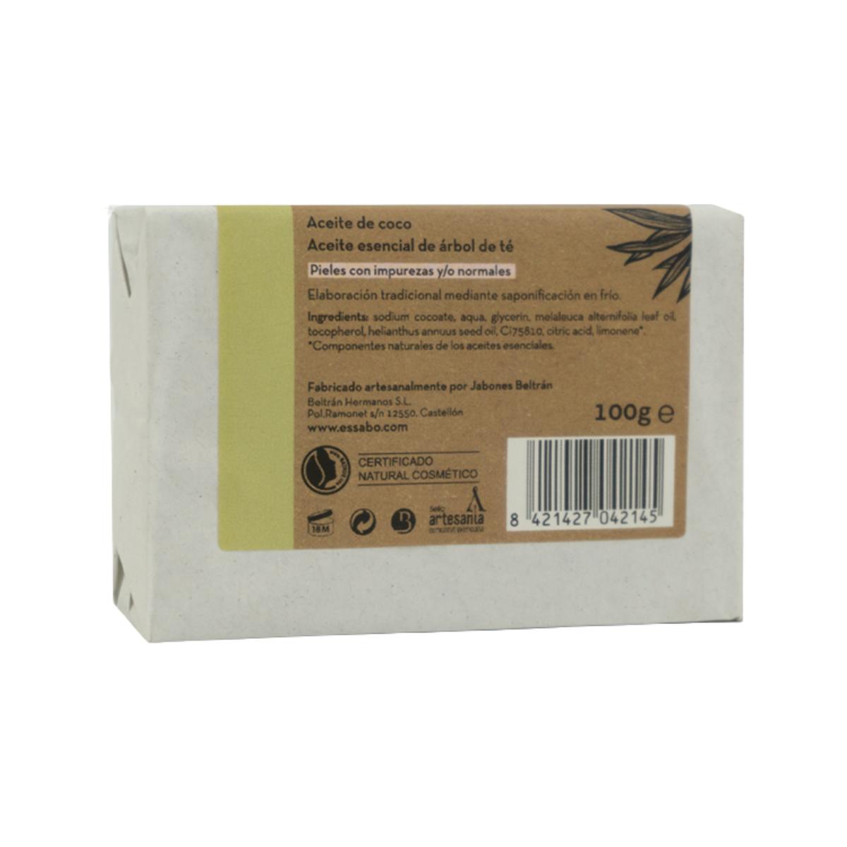 Jabón de Árbol de té Artesanal 100g Essabó