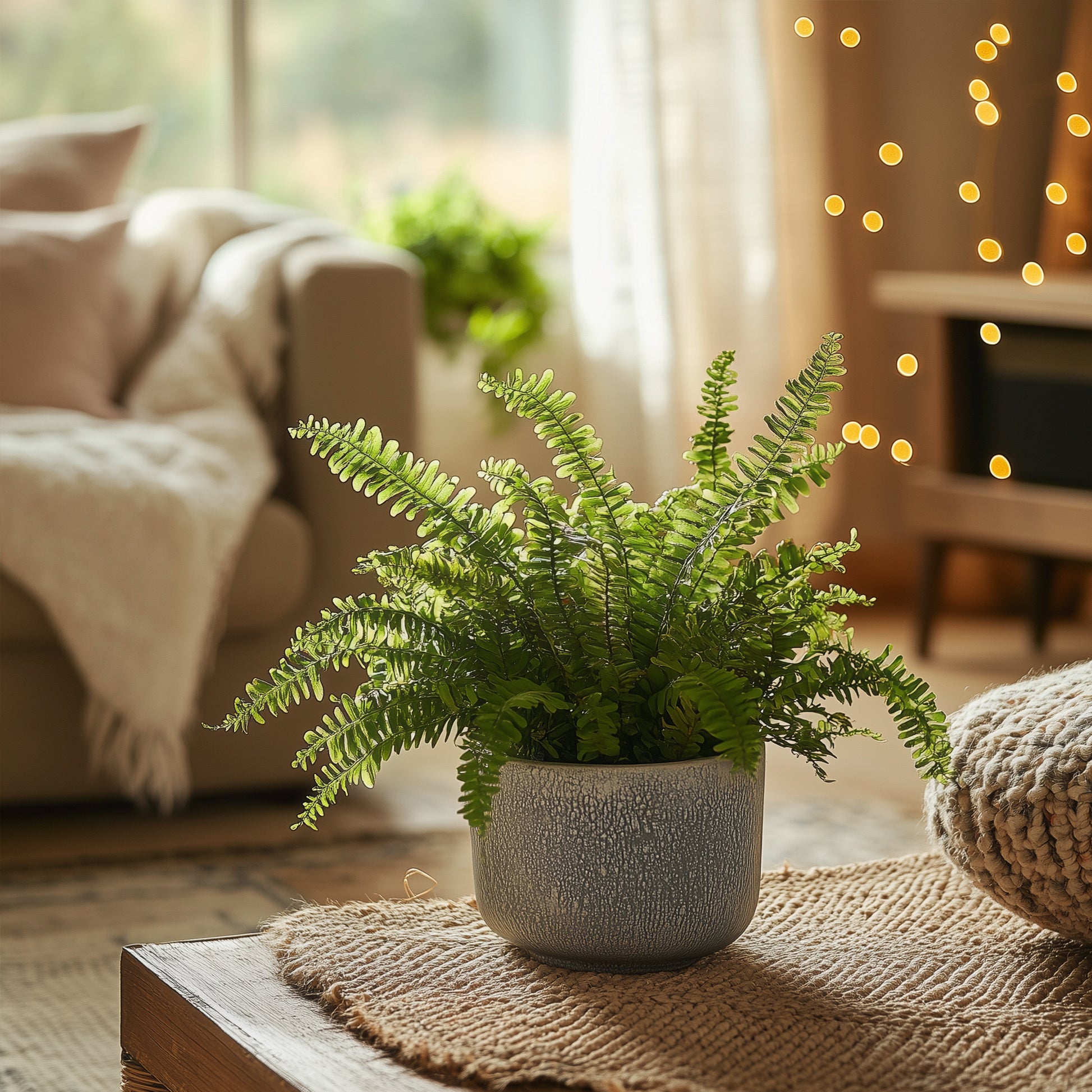 Helecho Espada - 2 Pzs - Nephrolepis 'duffii' - Altura 25-40cm - ⌀12cm