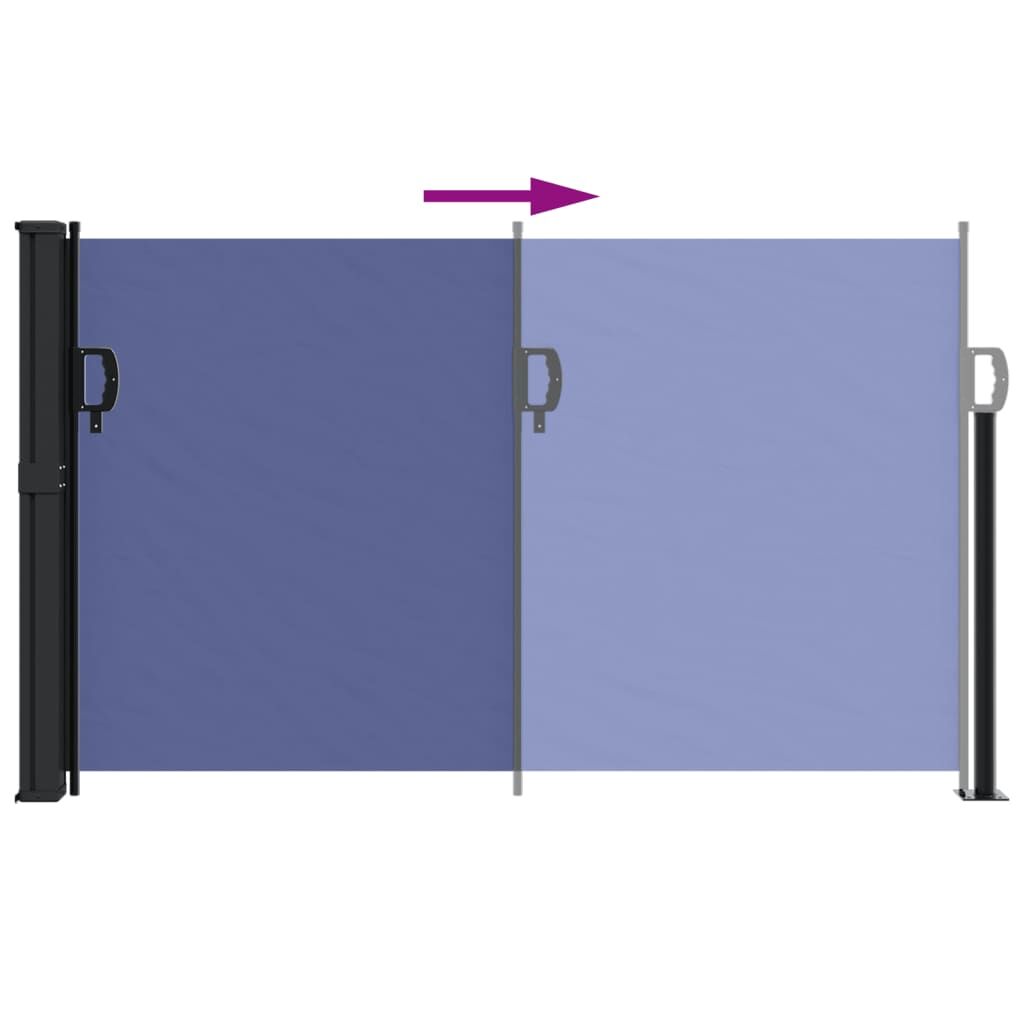 Vidaxl Toldo Lateral Retráctil Azul 120x500 Cm_4