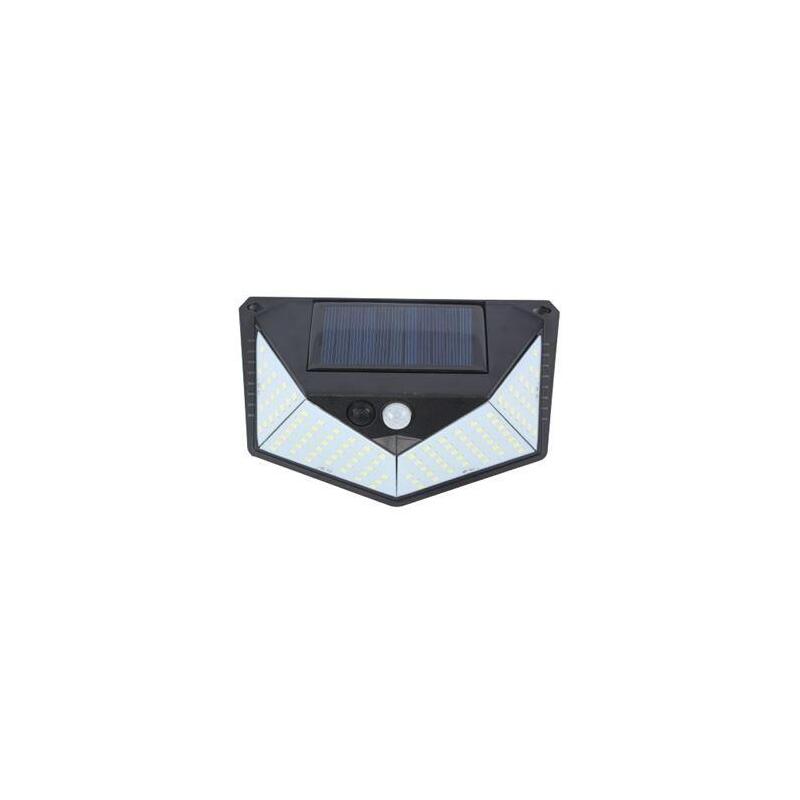 Elbat Aplique Solar 3 Caras - 250lm - Luz Fria 6500k - Sensor Movimiento - Bateria 1200mah_0