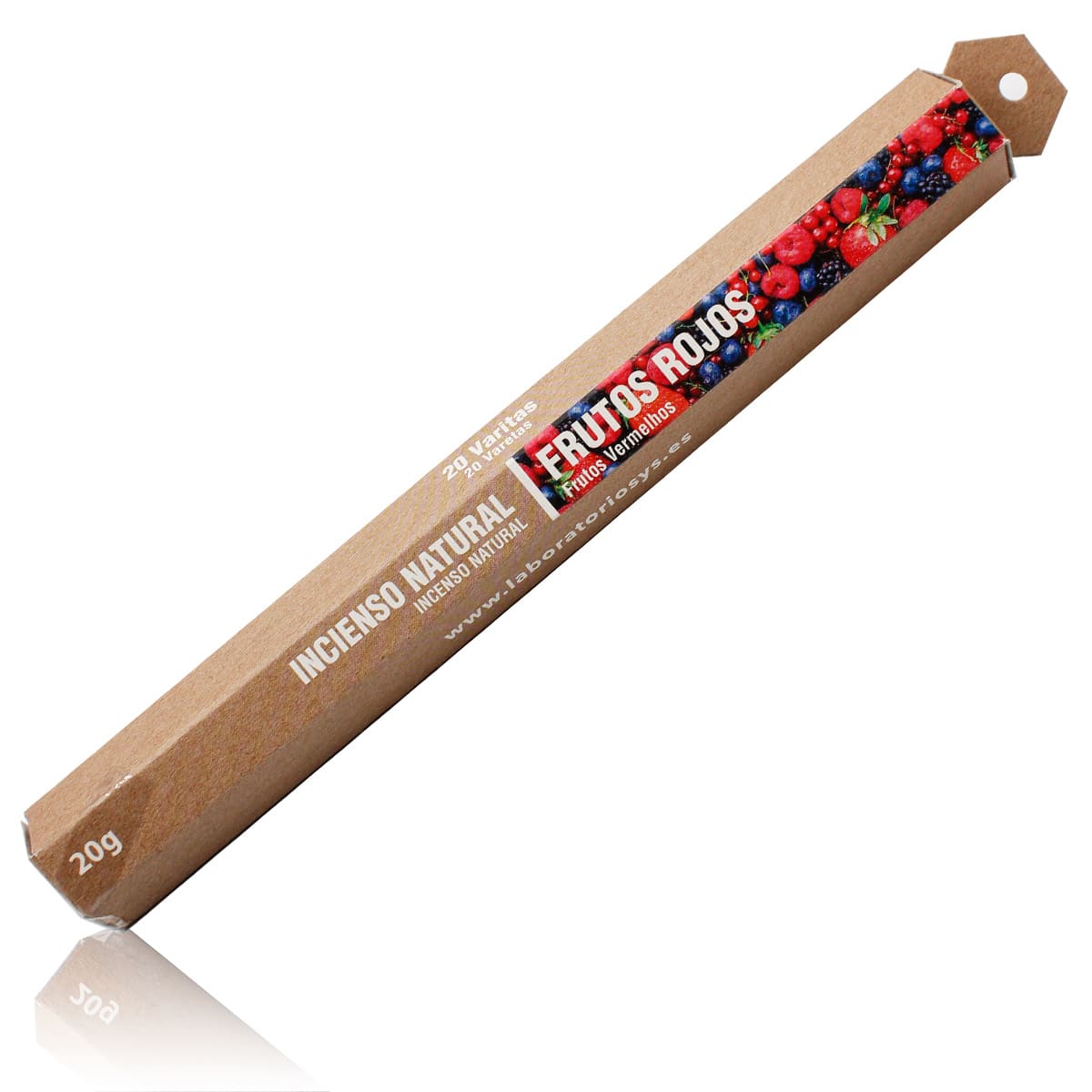 Incienso Natural Frutos Rojos SYS Aromas | 20 Sticks | Aroma Afrutado y Dulce | Carbón Vegetal, Resinas y Bambú_0