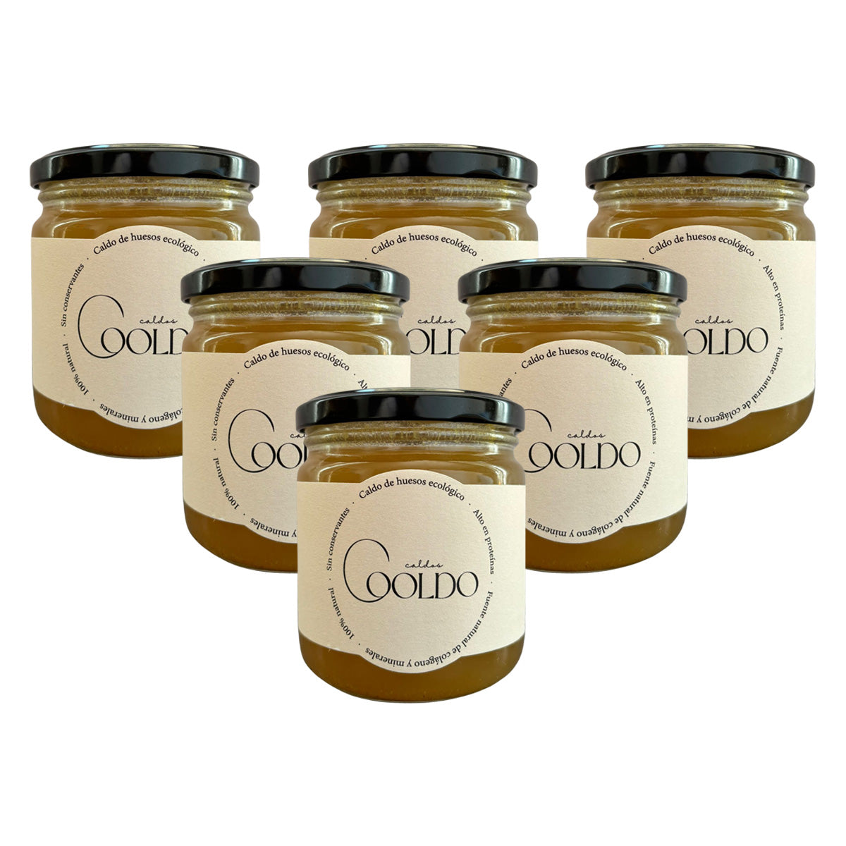 Pack x6 Caldo de huesos Cooldo 300 ml