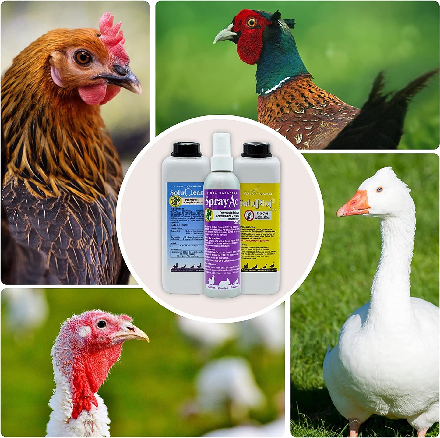 Pack De Productos Limpieza Y Desinfección Del Gallinero - Previene Piojos Y Ácaros - 1 L Por Producto_4