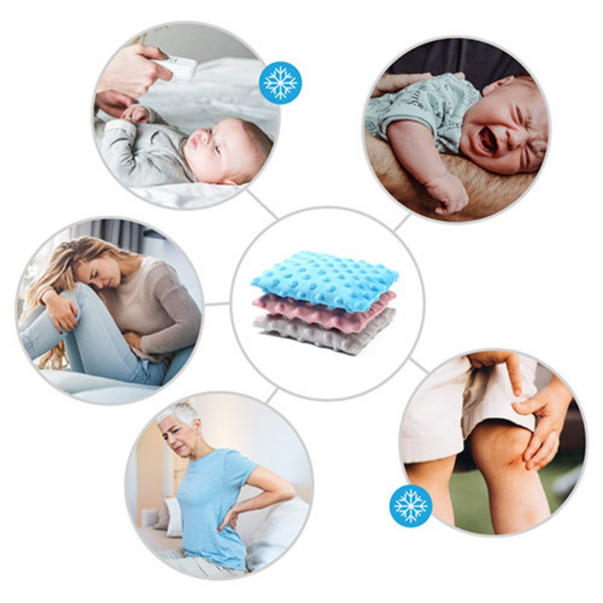 Bolsa Anticólico De Semillas Con Huesos De Cereza Grey