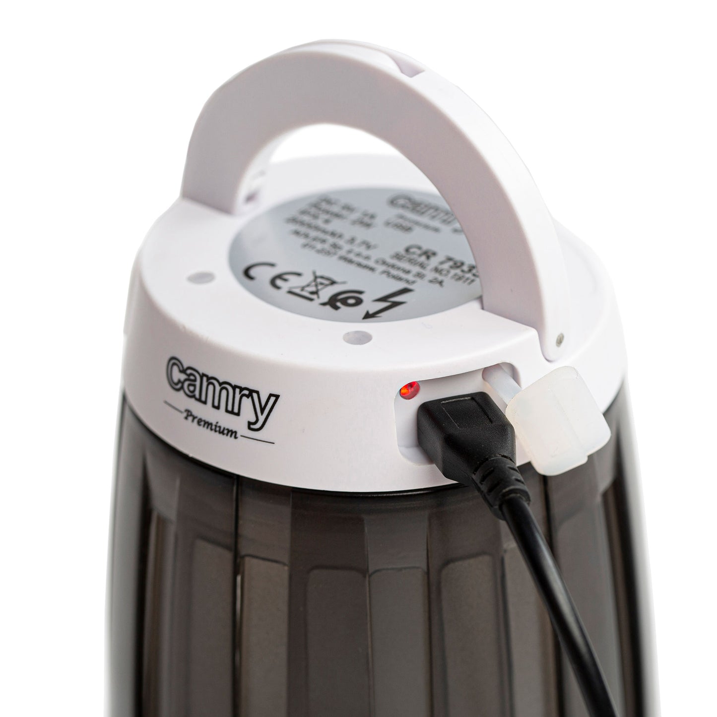Lámpara Anti-mosquitos, Lámpara Camping Led 2 En 1, Recargable Usb Radio Acción 40 M², Camping Camry Cr 7935, Blanco/negro_5