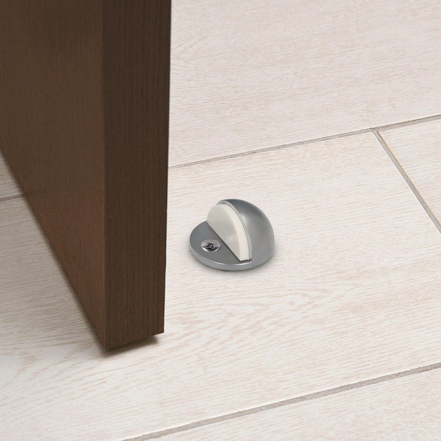 Tope Puerta Wolfpack Atornillar Acero Inoxidable Plata Mate