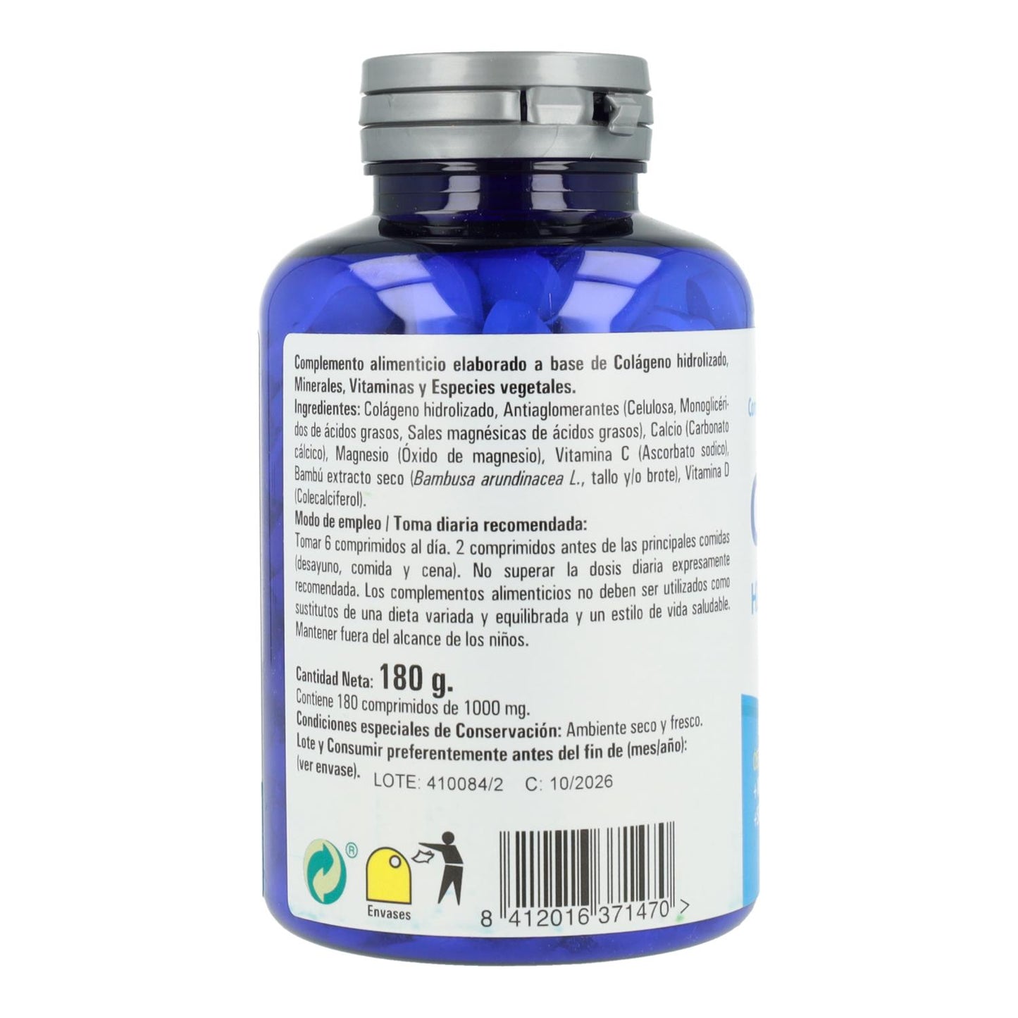 PC colágeno zentrum hidrolizado Ynsadiet 180 cápsulas