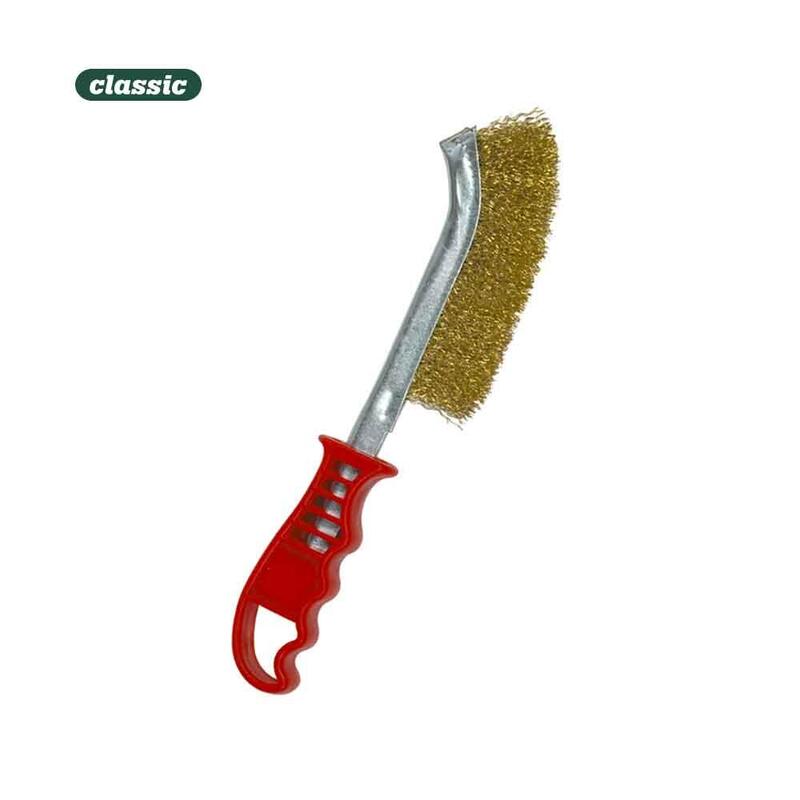 Cepillo Cabo Plastico Acero Bronceado F116a Mota_0