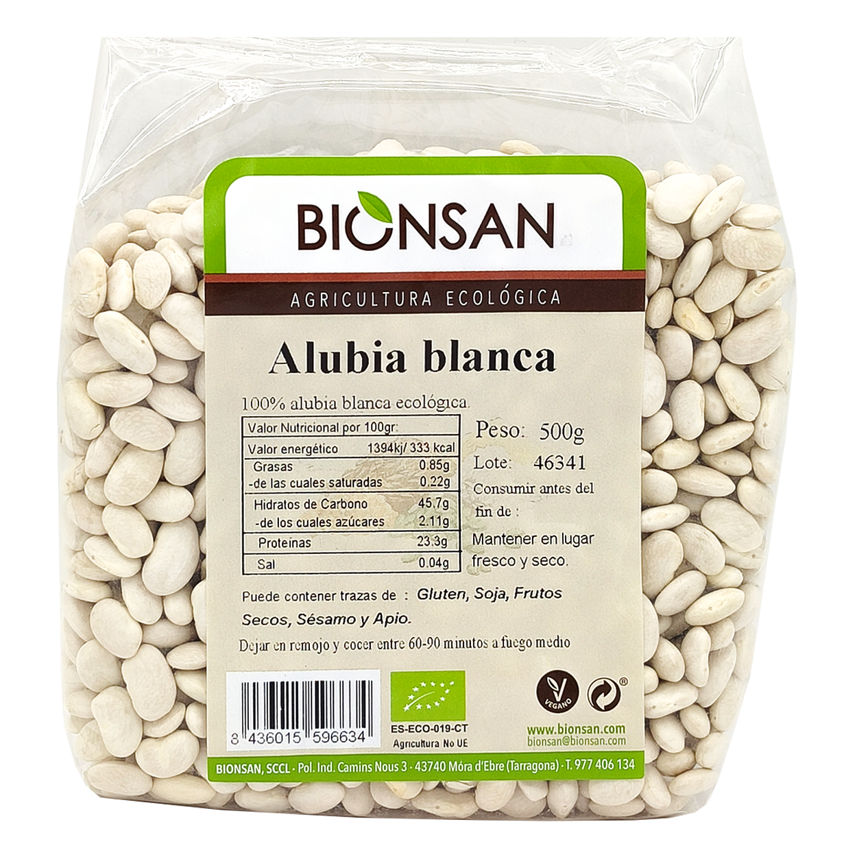 Alubia Blanca En Grano Ecológica 500gr
