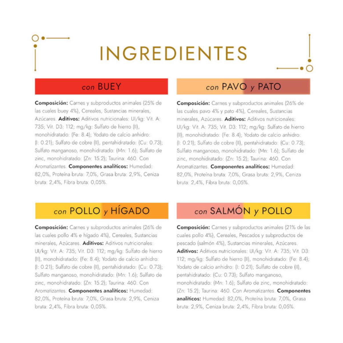 Purina Gourmet gold bocaditos en salsa pack surtido 96 x 85 g