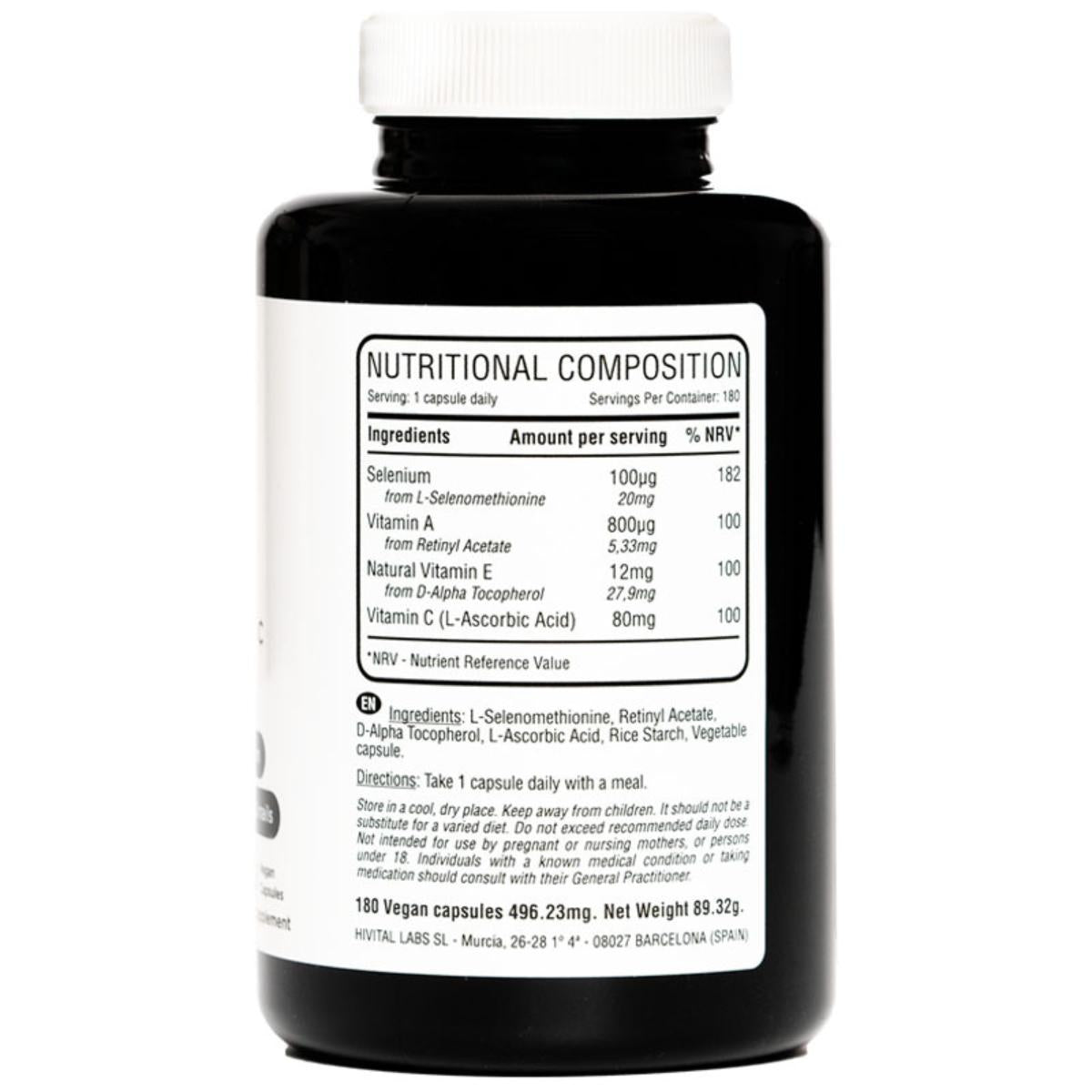 Selenio Hivital 100 mg 180 Cápsulas