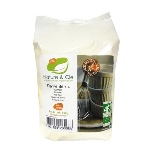 Harina de Arroz sin Gluten Bio Nature&cie 500 gramos