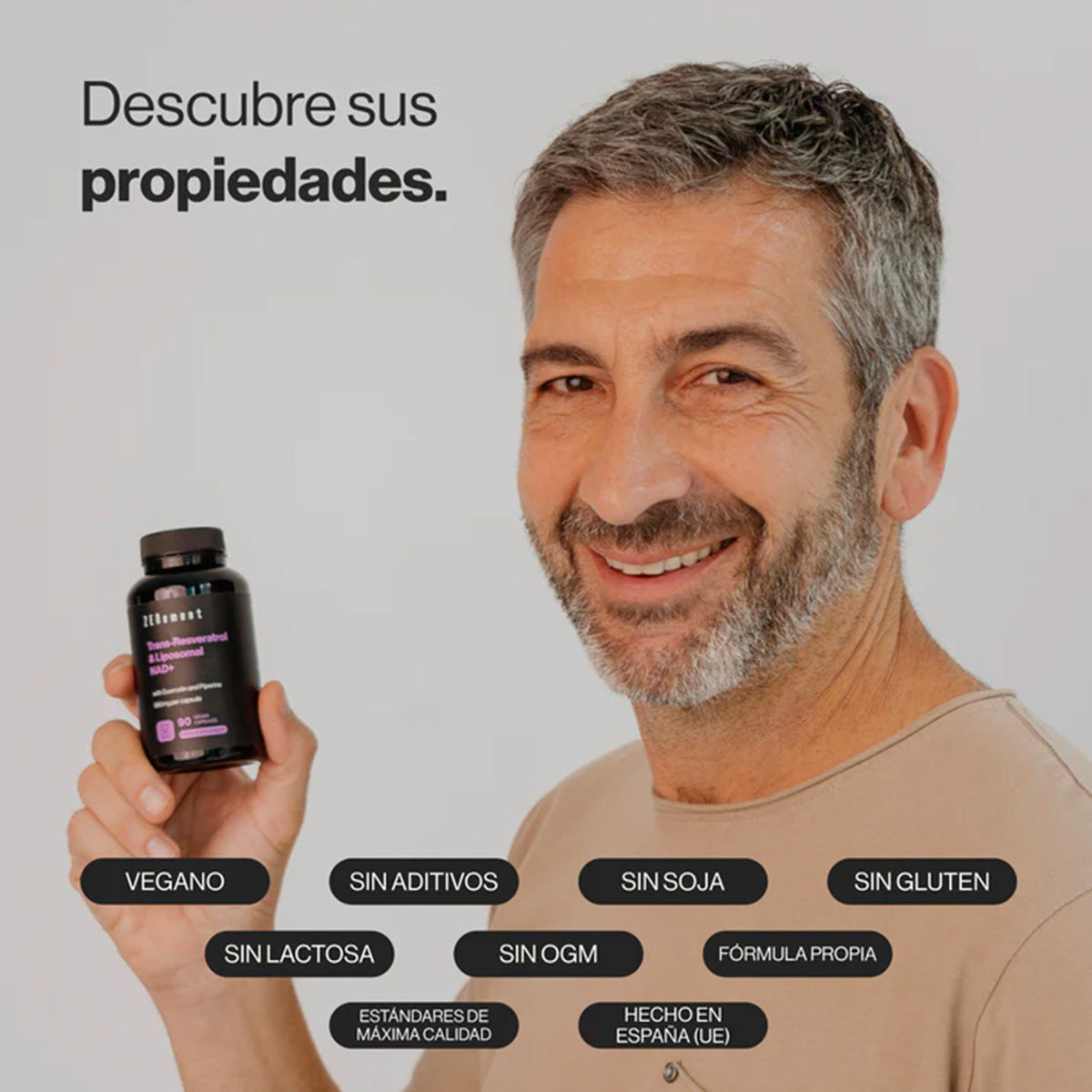 Trans-Resveratrol y NAD+ Liposomal Zenement 90 Cápsulas