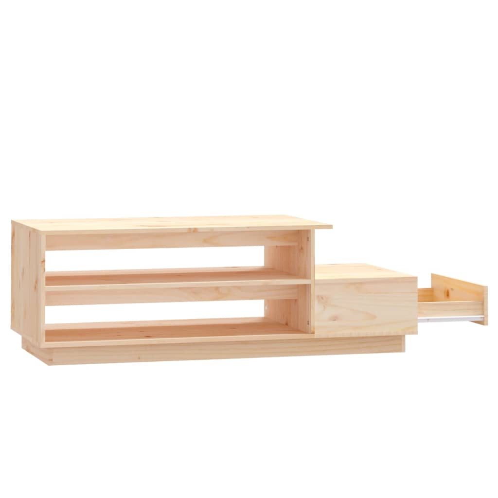 Mesa De Centro De Madera Maciza De Pino 120x50x40,5 Cm_4